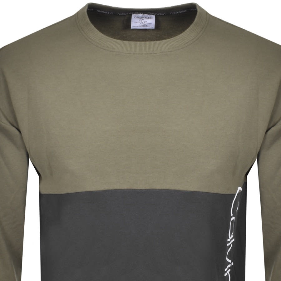 Alternative Image for ProductCalvin Klein Logo Sweatshirt Green2